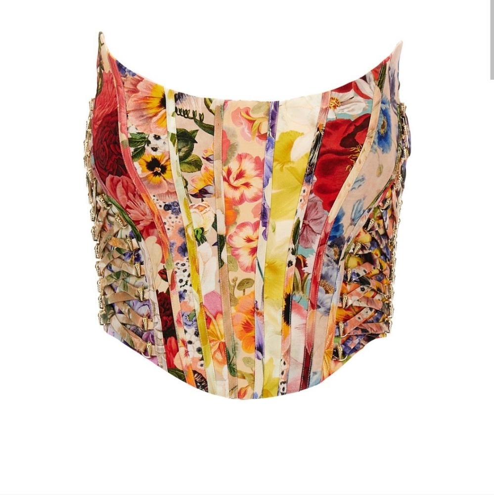 NEW ZIMMERMAN WONDERLAND FLORAL CORSET size 0P